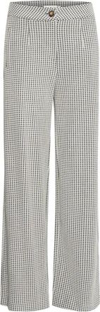 Ichi Total Eclipse Straight-Leg Broek - Dames - Wijde Broeken - Blauw - L - Broeken