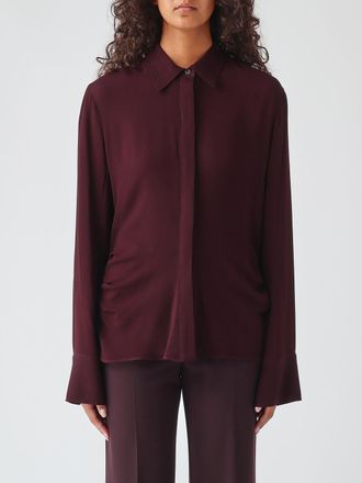 Pinko Slim Fit Viscose Shirt with Concealed Placket