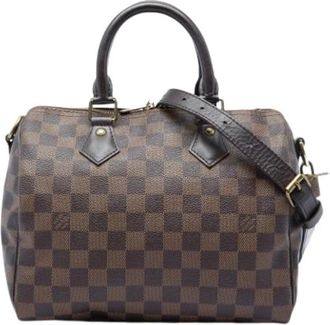 Louis Vuitton Pre-owned Speedy 25 - Dames - Vintage Handtas - Bruin - ONE Size - Leer - Vintage