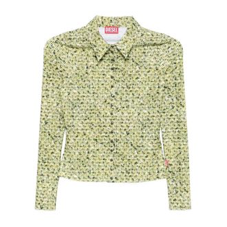 Diesel Dames, Blouses & Shirts, Groen, Maat: XS