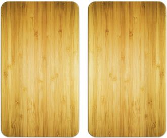 WENKO Herdabdeckplatte Universal Holz-optik Wenko