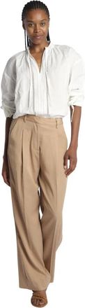 Scotch & Soda Rose Chino Pant - Dames - Wijde Broeken - Beige - W29 - Katoen - Broeken
