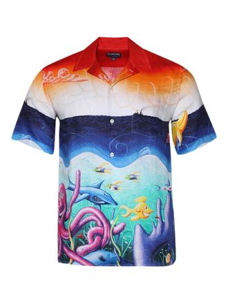 Vilebrequin X Kenny Scharf Charli print shirt - Blue