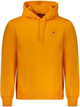 Napapijri Heren, Sweatshirts & Hoodies, Oranje, Maat: 2XL Katoen
