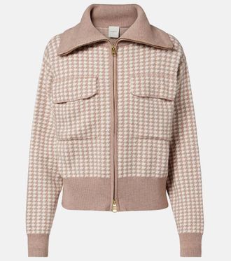 Varley Ablett houndstooth jacquard jacket