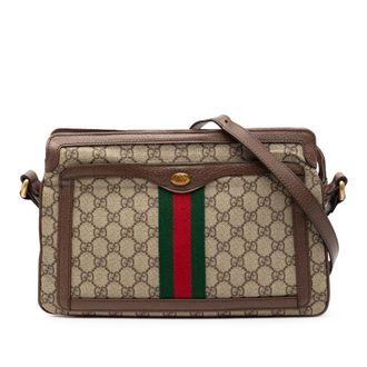Gucci Tweedelige Medium GG Supreme Ophidia Schoudertas