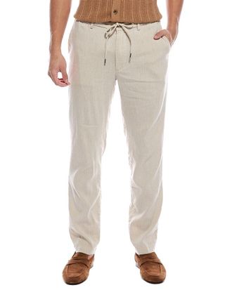 HUGO BOSS Kane Regular Tapered Linen-Blend Pant