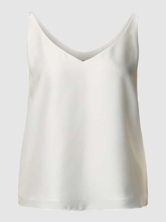 Swing Braut-Top mit V-Ausschnitt in Offwhite, Gr&ouml;&szlig;e 34