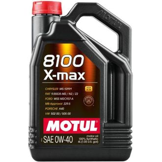 OEM Aceite Motul 0w40 4l 8100 X-max A3/b4 / Sn / Ll01 / 229.5 / 502.00 505.00 / Bmw / Mb / A40 / Wss M2c 937a