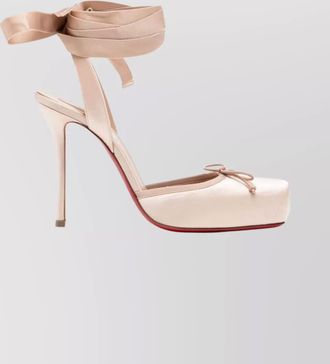 Christian Louboutin sandals featuring square toe and bow detail