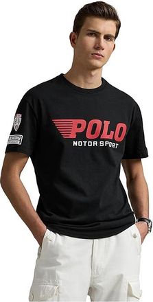 Polo Ralph Lauren Classic Fit Jersey Graphic T-Shirt Mens Clothing Polo Black : SM, Cotton