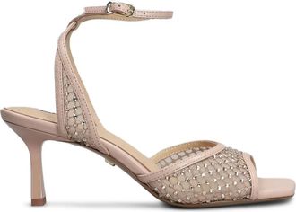 Lola Cruz Sandali con cristalli 65mm - Toni neutri