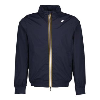 K-Way Navy Blauwe Windbreaker Amaury - Heren - Zomerjassen - Blauw - XL - Jassen