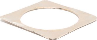 Erika Cavallini Semi Couture square-shape bangle bracelet - women - Brass - One Size - Gold