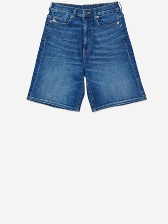 Diesel Stretch Cotton Denim Shorts - Blue