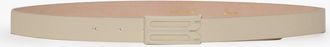 Victoria Beckham Tonal Dorian Belt In Ivory Smooth Leather 100CM