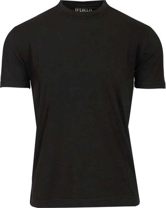 Fedeli Stretch T-Shirt - Heren - T-shirts - Zwart - 3XL - Katoen - Tops