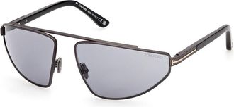 Tom Ford FT1399 PARKER-02 13A Mens Sunglasses Silver Size 64