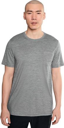 Smartwool Merino Hemp Blend Pocket T-Shirts Mens Clothing Dusty Teal Heather : MD, Wool/Polyester/Hemp