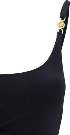 Versace Womens Swimsuit Medusa 95 Black Polyamide Swimwear Sea Clothing