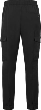 HUGO BOSS Mens Cargo Pants Elastic Poplin Black Eme Trousers