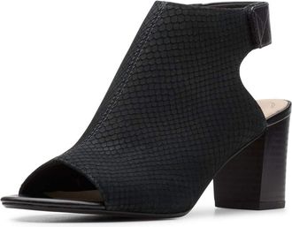 Clarks Deva Bell, Womens Slingback, Black (Black Nubuck Black Nubuck), 5.5 UK (39 EU)