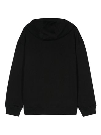 Marine Serre Crescent Moon Embroidery Hoodie - Black