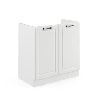 Vicco Armario Bajo Para Fregadero R-line, Blanco Casa De Campo, 80 Cm Sin Encimera Vicco