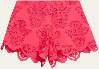 Cara Cara Trish Embroidered Pull-On Shorts