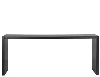 Richmond Interiors Grosser Design Konsolentisch Oakura aus schwarz gebeizter Eiche, 200 x 80 cm