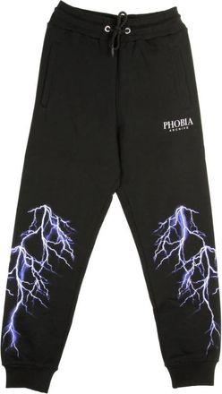 Phobia Archive Blue Lightning Pants - Heren - Sweatpants - Zwart - XL - Katoen - Broeken