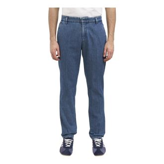 Dondup Straight Jeans, male, Blue, Size: W38 Pantalone Gaubert Relax