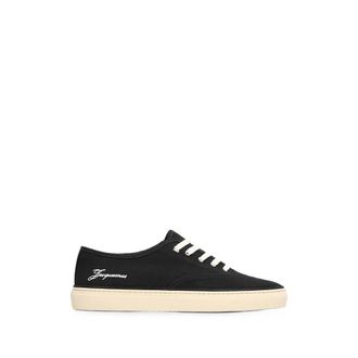 Jacquemus Sneakers in tela con ricamo logo - - Shoes - Uomo - Nero - 40 EU