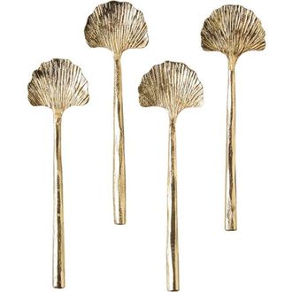 Be Home Gingko Mini Spoons -Set of 4 in Gold at Nordstrom