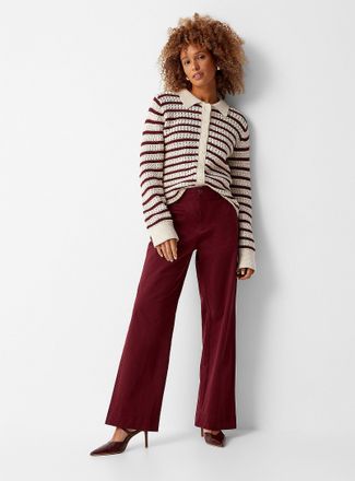 Part Two Womens Coloured chino pant Fit: Wide leg, regular waist