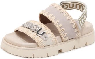 Mou Bio Sandal - Dames - Sandalen - Wit - 38 EU - Katoen - Schoenen
