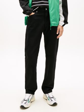 Tommy Jeans Slim-fit-Jeans TOMMY JEANS RYAN SLIM FIT, Herren, Gr. 30, L&auml;nge 30, denim schwarz, Denim/Jeans, Obermaterial: 99% Baumwolle, 1% Elasthan, unifarben, s