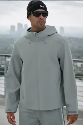 Alo | Alpha Shell Jacket in Lunar Grey, Size: 2XL