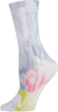 Natori Brushstroke Print Crew Socks in Gray at Nordstrom