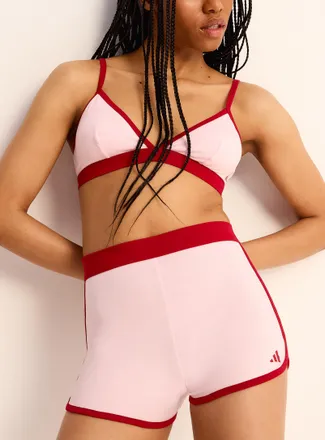 adidas Womens Pink and red stretch boxer brief Cotton