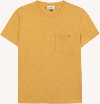 Faguo T-shirt ochre coton - OLONNE
