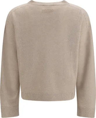 Fabiana Filippi Womens Cashmere Crewneck Sweater Casha Kashmir-Capra Hircus Casha Kashmir/capra