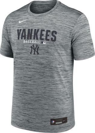 Nike New York Yankees Authentic Collection Nike Mens Dri-FIT MLB T-Shirt in Grey | 02ER06GNK-RMG