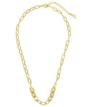 Sterling Forever 14K Plated CZ Samar Necklace