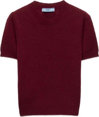 Prada Maglione a coste - Rosso