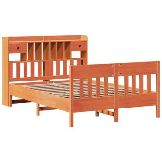 Berkfield Home Decorative Bed Frame without Mattress Wax Brown 160x200 cm Solid