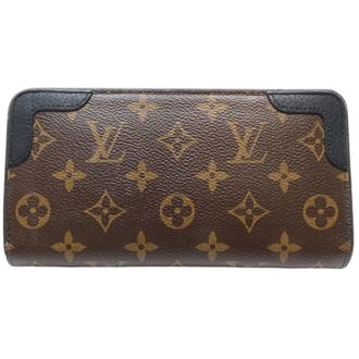 Louis Vuitton Monogram Brown Monogram Noir Monogram Leather Long Wallet (Bi-Fold) (Pre-Owned)