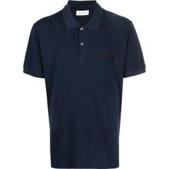 Alexander McQueen Polo Shirts, male, Blue, XS, Classic Polo Shirt for Men