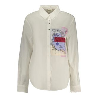 Desigual Camisa de Manga Larga Rin - Blouses & Shirts - Mujer - Blanco - XL