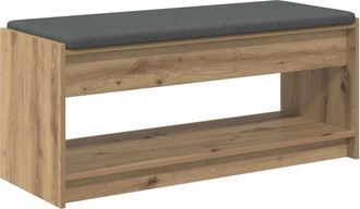 vidaXL Banco Para Zapatos Con Coj&iacute;n Roble Artisan 103 X 38 X 45 Cm Vidaxl